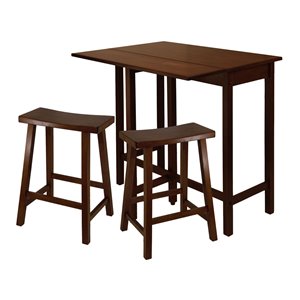 Winsome Wood Fiona Round 3-Piece High/Pub Table Set