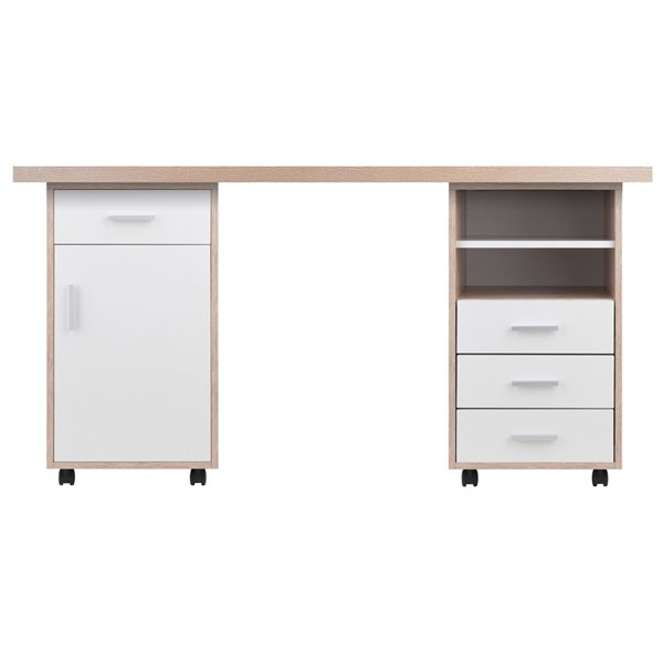 white modular office furniture