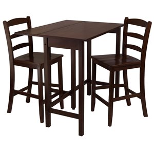 Winsome Wood 3-Piece Inglewood High/Pub Dining Table Set