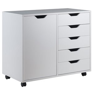 Winsome Wood Halifax WhiteFile Cabinet - 5-drawer
