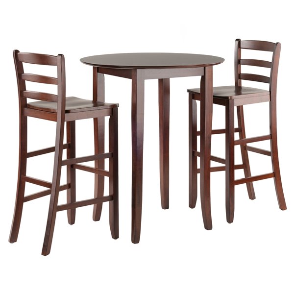 Winsome Wood Parkland 5-Piece High Table with 29-in Ladder Back Stools