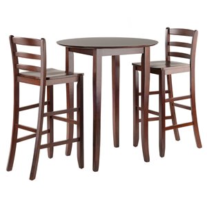 Winsome Wood Parkland 5-Piece High Table with 29-in Ladder Back Stools