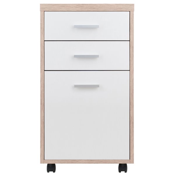 Winsome Wood Kenner Reclaimed Wood and White Office Cabinet