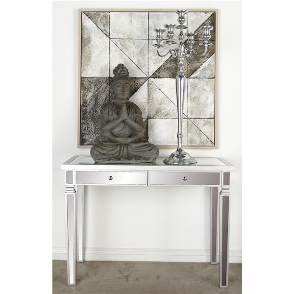 Grayson Lane 30-in x 42-in  Modern/Contemporary Glam Desk - White Wood