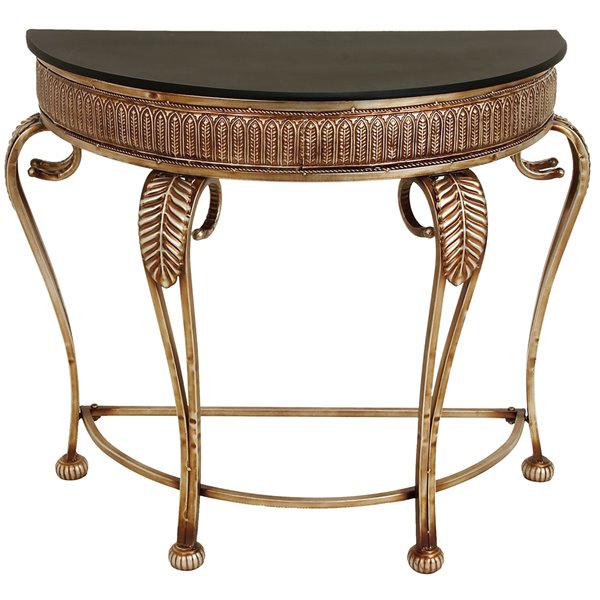 Grayson Lane 33-in x 41-in Metal Rustic Console Table