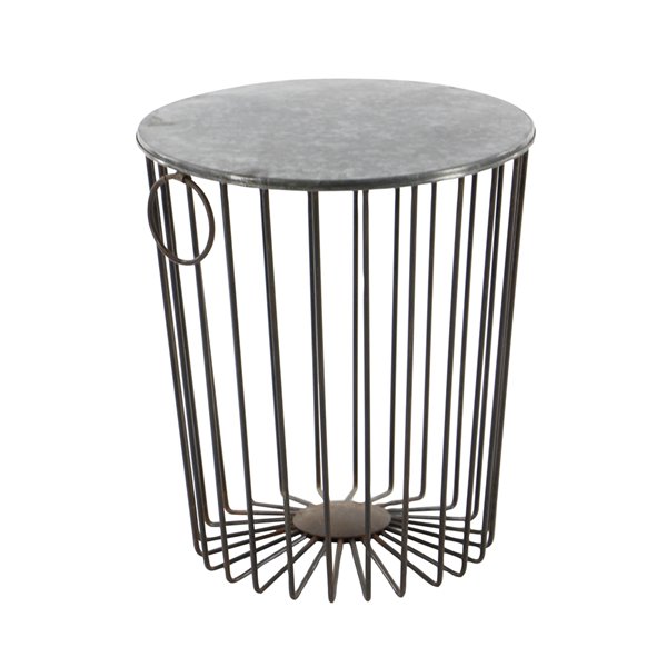 Grayson Lane Round Outdoor End Table 16-in W X 16-in L 362930 