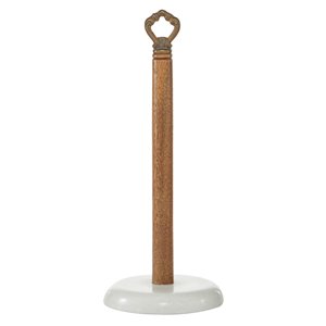 Grayson Lane Marble Freestanding White Paper Towel Holder