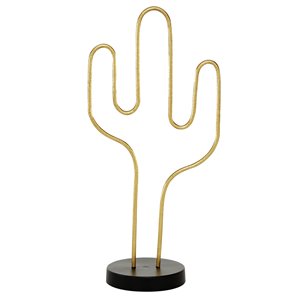 CosmoLiving by Cosmopolitan Iron Contemporary Sculpture - Gold - 18-in X 8-in x 5-in