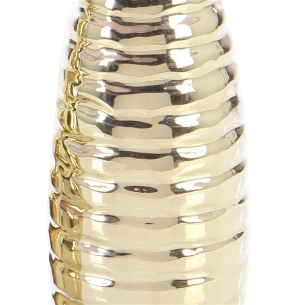 Grayson Lane Glam Vase Gold Stoneware - Set of 3