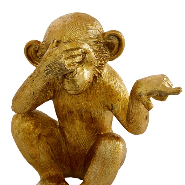 Solid Brass Monkey Statues - Set of 3