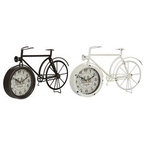 Grayson Lane Black and White Analogue Novelty Tabletop Standard Clock - Set of 2