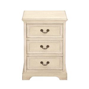 Grayson Lane Cream Asian Hardwood 3-Drawer Lingerie Chest