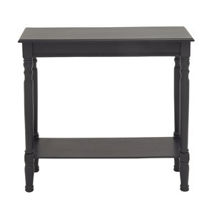 Grayson Lane 32-in x 32-in Wood Rustic Console Table - Black