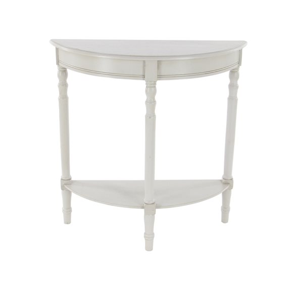 Grayson Lane 32-in x 32-in Wood Traditional Console Table - Light Grey