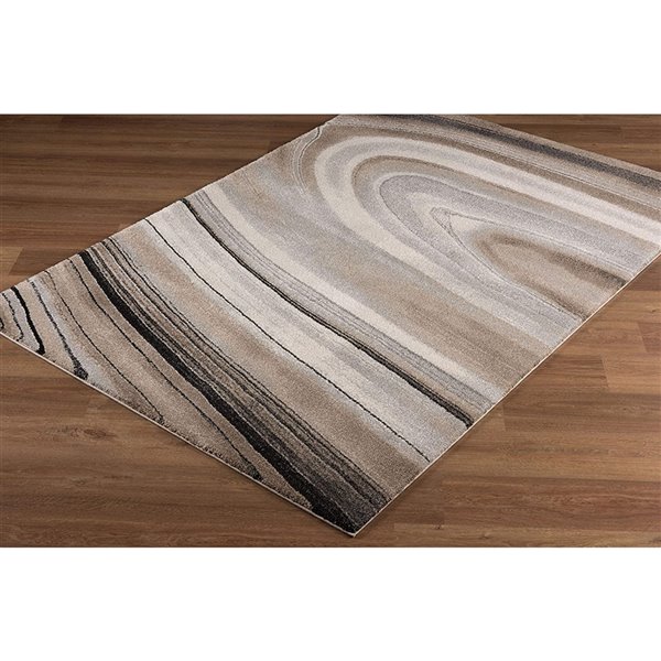 Rug Branch Contemporary Scandinavian  Cream Beige Indoor Area Rug - 6x9