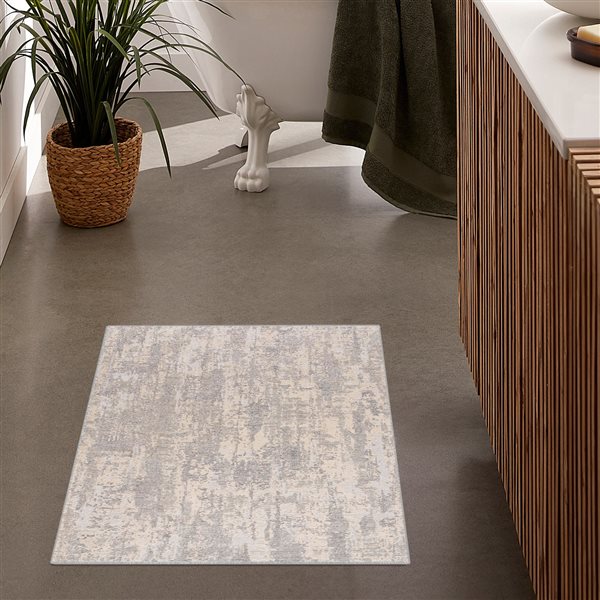 Rug Branch Contemporary Scandinavian  Grey Beige Indoor Area Rug - 4x6