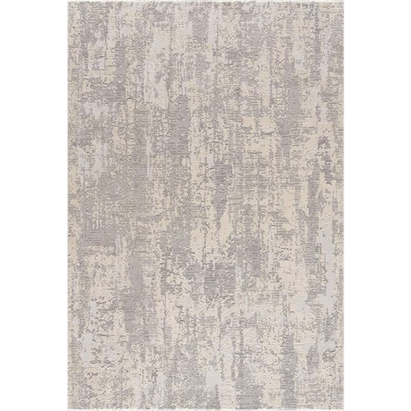 Rug Branch Contemporary Scandinavian  Grey Beige Indoor Area Rug - 4x6