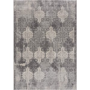 Rug Branch Contemporary Moroccan  Grey Beige Indoor Doormat Rug - 2x5