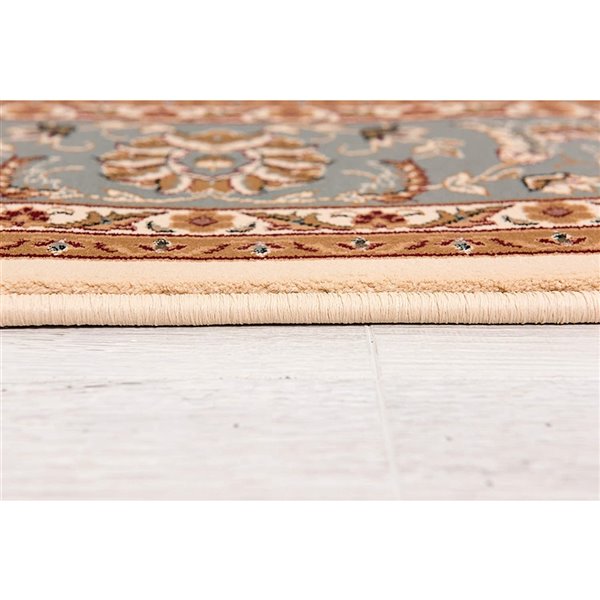 Rug Branch Traditional Persian  Beige Blue Indoor Runner Rug - 2x15