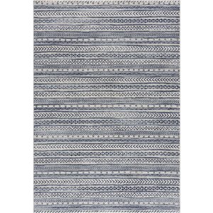 Rug Branch Contemporary Boho  Blue Navy Indoor Area Rug - 5x7