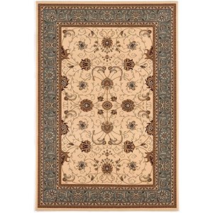 Rug Branch Traditional Persian  Beige Blue Indoor Runner Rug - 2x8