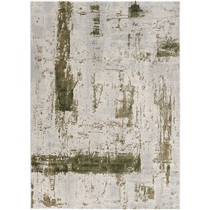 Rug Branch Contemporary Abstract  Green Beige Indoor Area Rug - 9x12