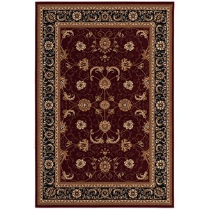 Rug Branch Traditional Persian  Red Black Indoor Runner Rug - 3x10