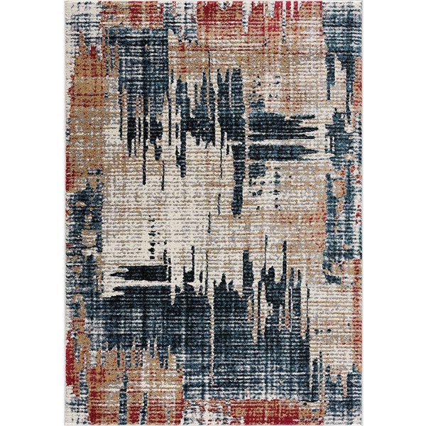 Rug Branch Contemporary Abstract Blue Red Indoor Area Rug 8x10   330859364 MainImage 001 L 