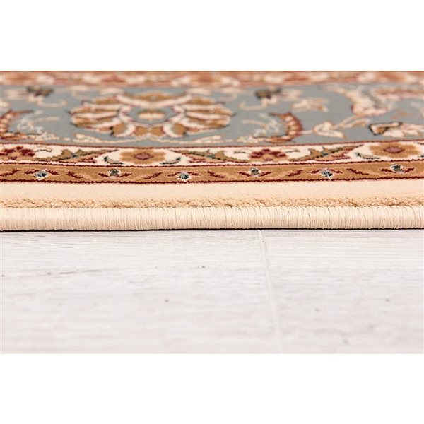 Rug Branch Traditional Persian  Beige Blue Indoor Runner Rug - 3x13