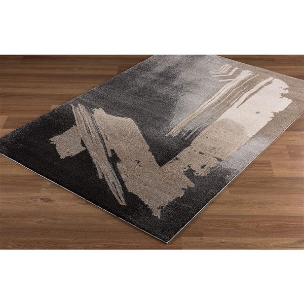 Rug Branch Contemporary Modern  Grey Brown Indoor Area Rug - 8x10