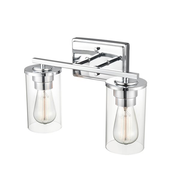 Millennium Lighting Verlana 2-Light Chrome Modern/Contemporary Vanity Light