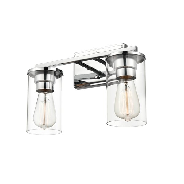 Millennium Lighting Verlana 2-Light Chrome Modern/Contemporary Vanity Light