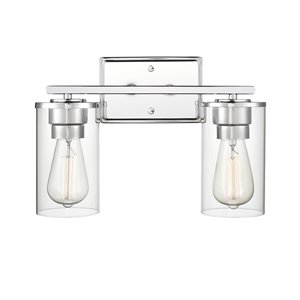 Millennium Lighting Verlana 2-Light Chrome Modern/Contemporary Vanity Light