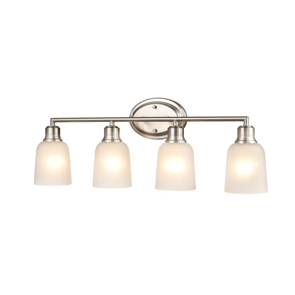 Millennium Lighting Amberle 4-Light Nickel Modern/Contemporary Vanity Light