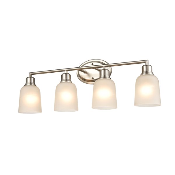 Millennium Lighting Amberle 4-Light Nickel Modern/Contemporary Vanity Light