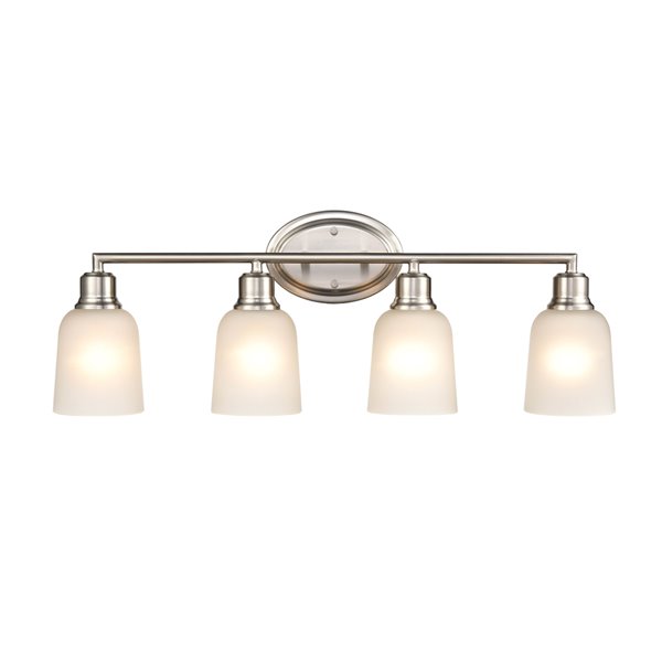 Millennium Lighting Amberle 4-Light Nickel Modern/Contemporary Vanity Light