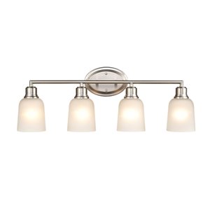 Millennium Lighting Amberle 4-Light Nickel Modern/Contemporary Vanity Light