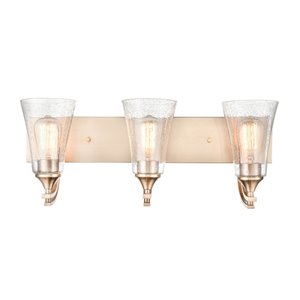 Millennium Lighting Natalie 3-Light Gold Modern/Contemporary Vanity Light