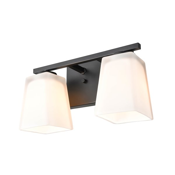 Millennium Lighting 2-Light Black Modern/Contemporary Vanity Light