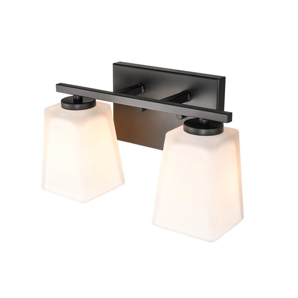 Millennium Lighting 2-Light Black Modern/Contemporary Vanity Light