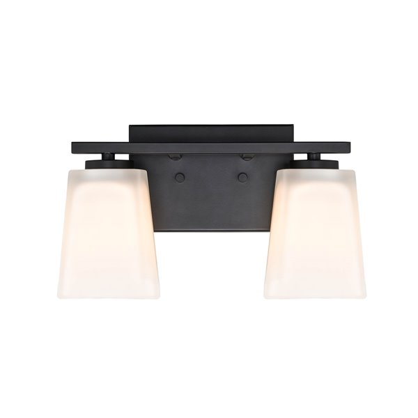 Millennium Lighting 2-Light Black Modern/Contemporary Vanity Light