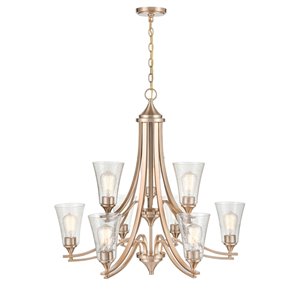 Millennium Lighting Natalie 9-Light Gold Modern/Contemporary Chandelier