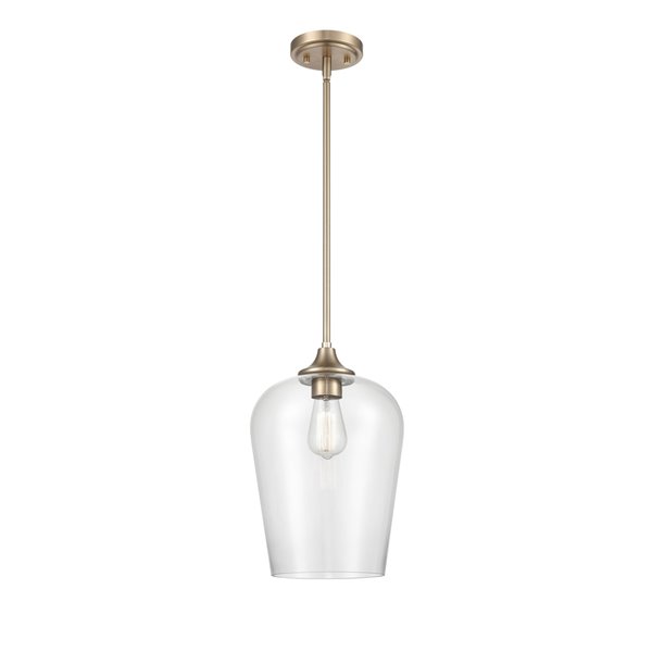 Millennium Lighting Ashford Gold Modern/Contemporary Clear Glass Bowl Incandescent (Larger than 22-in) Pendant Light