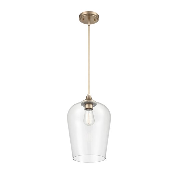 Millennium Lighting Ashford Gold Modern/Contemporary Clear Glass Bowl Incandescent (Larger than 22-in) Pendant Light