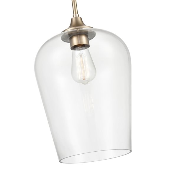 Millennium Lighting Ashford Gold Modern/Contemporary Clear Glass Bowl Incandescent (Larger than 22-in) Pendant Light