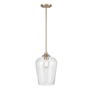 Millennium Lighting Ashford Gold Modern/Contemporary Clear Glass Bowl Incandescent (Larger than 22-in) Pendant Light