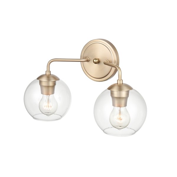 Millennium Lighting 2-Light Gold Modern/Contemporary Vanity Light