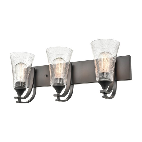 Millennium Lighting Natalie 3-Light Black Modern/Contemporary Vanity Light