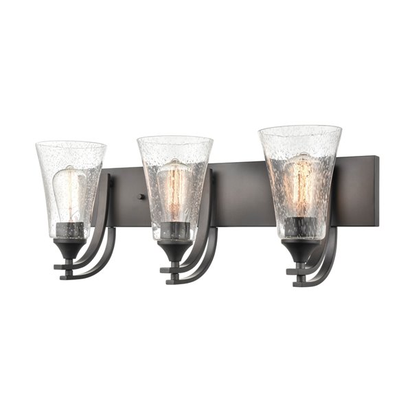 Millennium Lighting Natalie 3-Light Black Modern/Contemporary Vanity Light