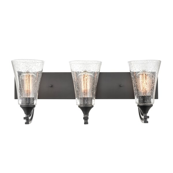 Millennium Lighting Natalie 3-Light Black Modern/Contemporary Vanity Light